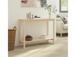 Mesa consola 110x40x80 cm madeira de pinho maciço