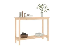 Mesa consola 110x40x80 cm madeira de pinho maciço