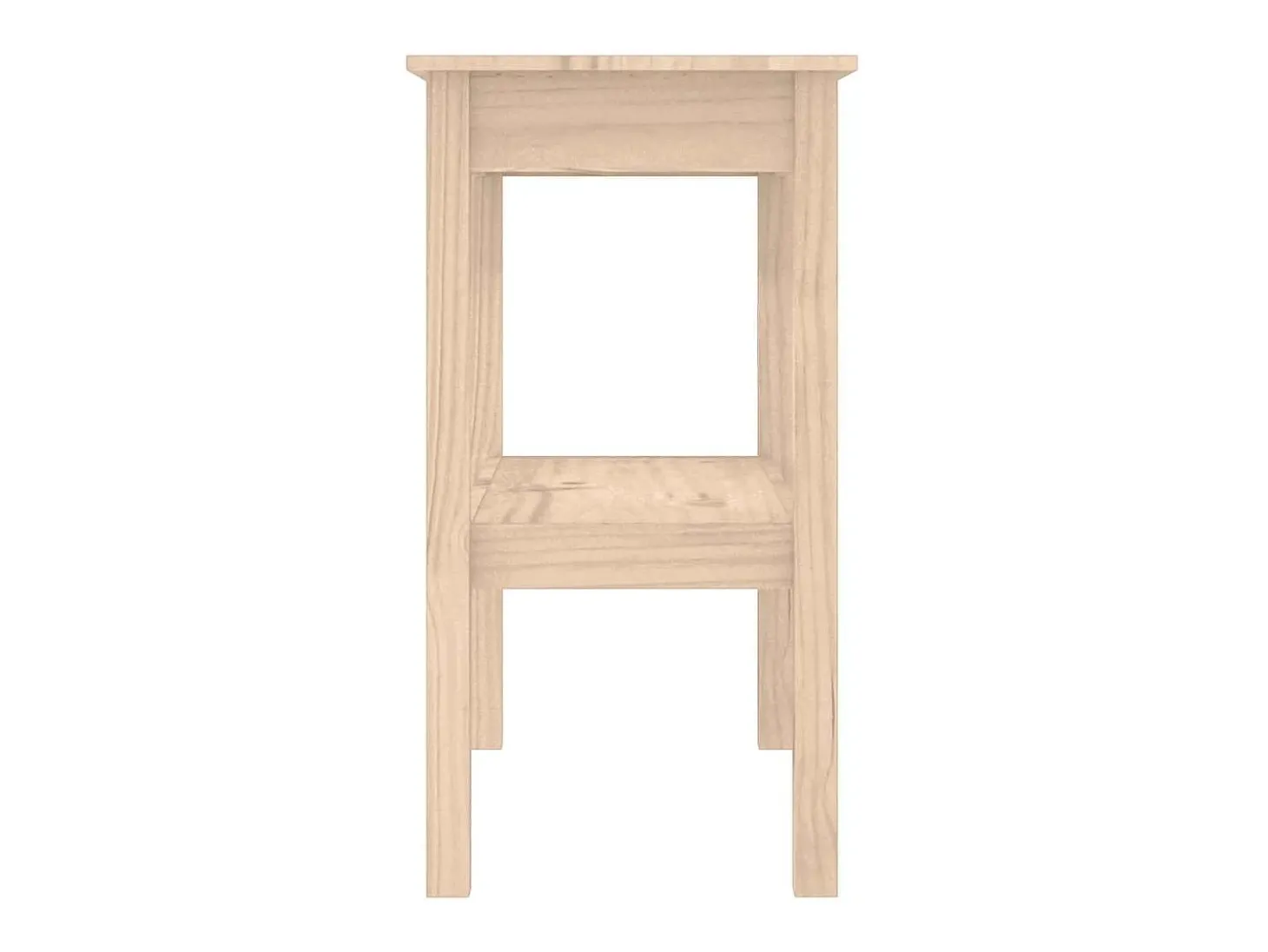 Mesa consola 80x40x75 cm madeira de pinho maciça