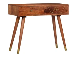 Mesa consola 90x35x76 cm madeira de acácia maciça