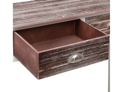 Mesa consola 90x30x77 cm madeira castanho