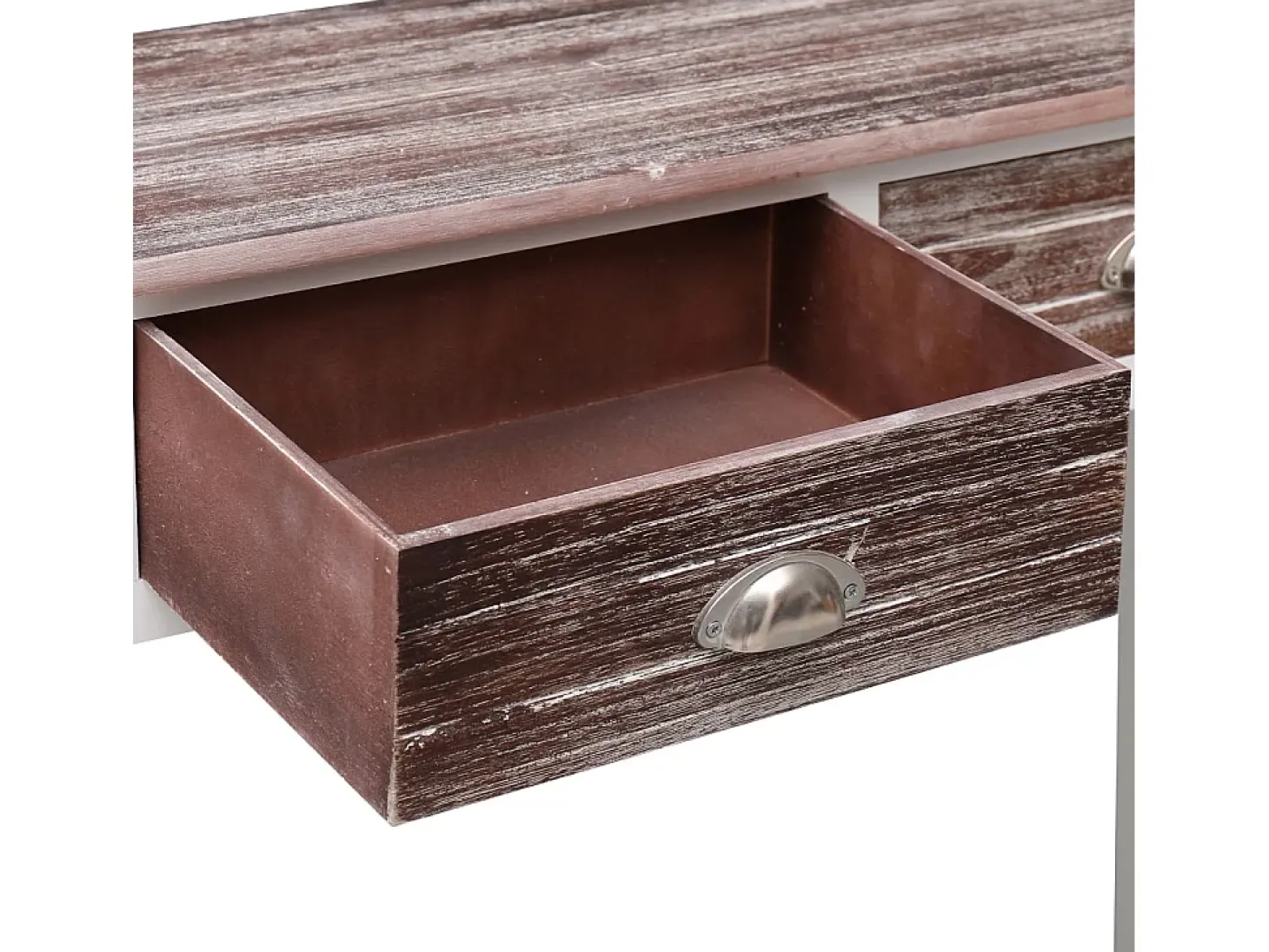 Mesa consola 90x30x77 cm madeira castanho