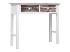 Mesa consola 90x30x77 cm madeira castanho