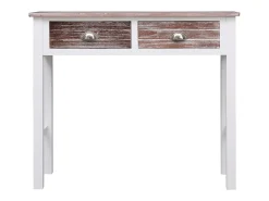 Mesa consola 90x30x77 cm madeira castanho