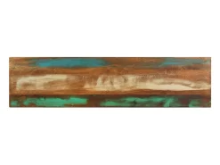Mesa consola 120x30x75 cm madeira recuperada maciça