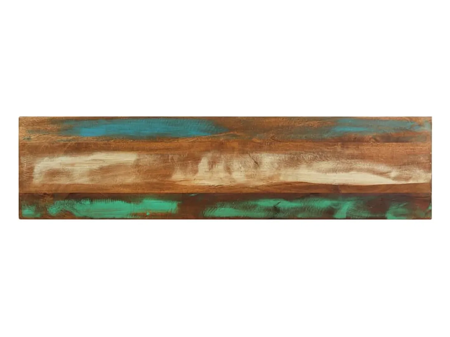 Mesa consola 120x30x75 cm madeira recuperada maciça
