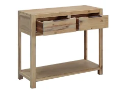 Mesa consola 82x33x73 cm madeira de acácia maciça