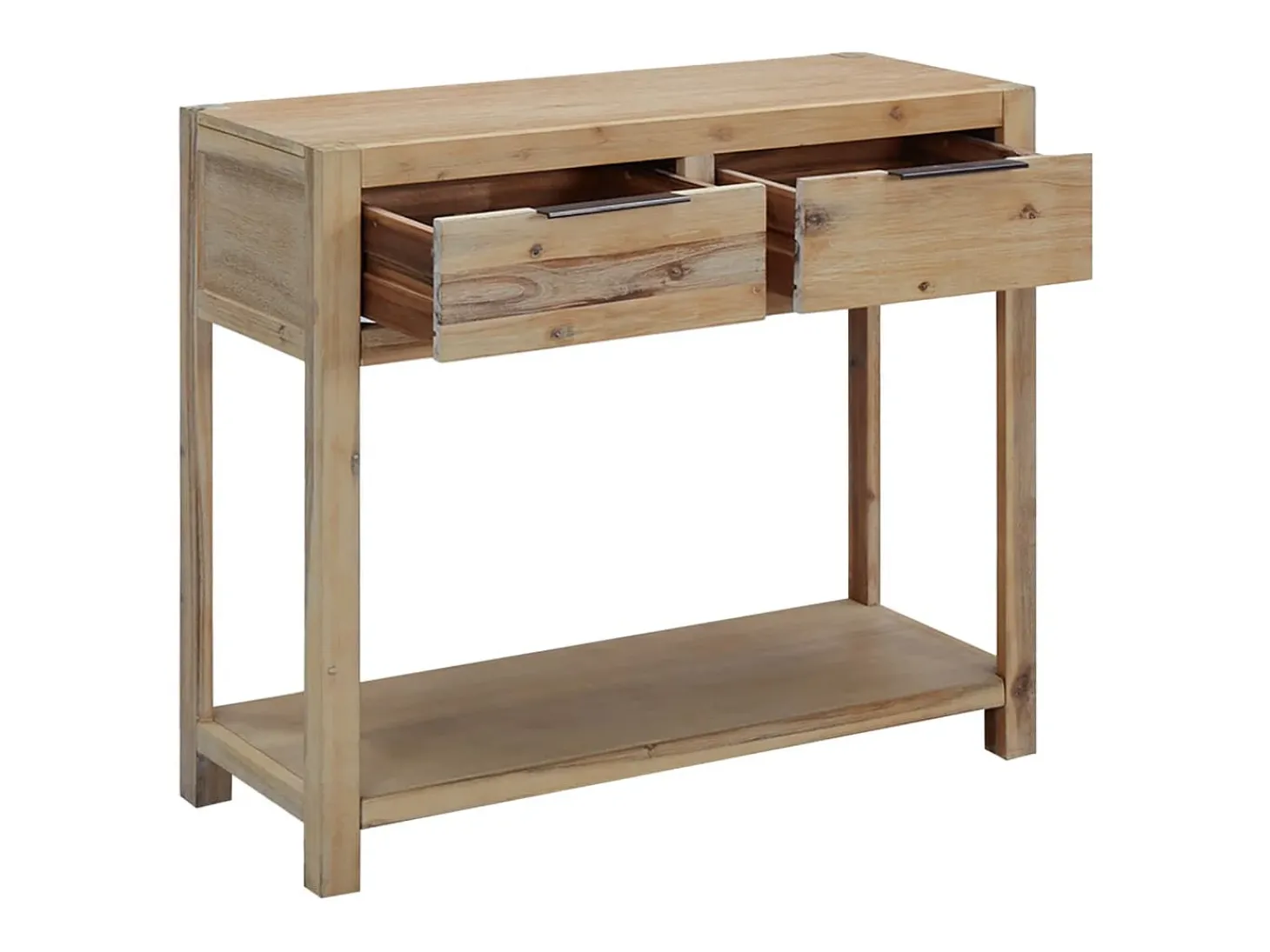 Mesa consola 82x33x73 cm madeira de acácia maciça