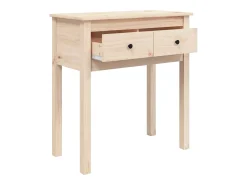 Mesa consola 70x35x75 cm madeira de pinho maciço