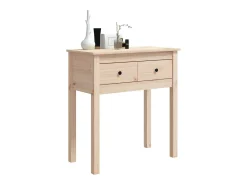 Mesa consola 70x35x75 cm madeira de pinho maciço