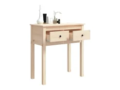 Mesa consola 70x35x75 cm madeira de pinho maciço