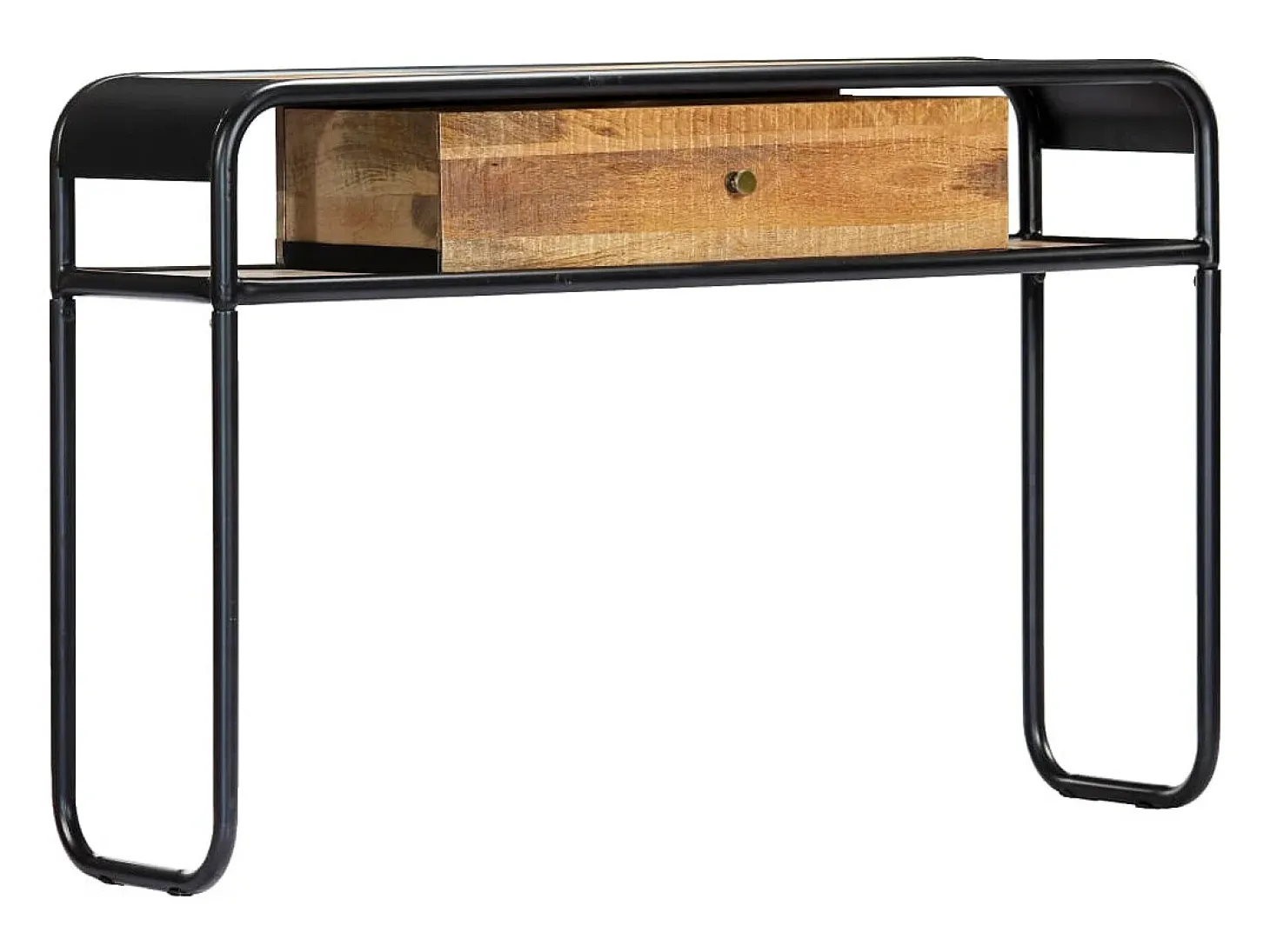 Mesa consola 118x30x75 cm madeira de mangueira maciça