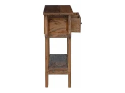 Mesa consola 80x35x80 cm mistura de madeiras recicladas