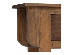 Mesa consola 80x35x80 cm mistura de madeiras recicladas