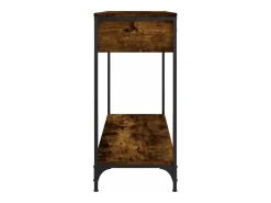 Mesa consola 100x34,5x75cm derivados de madeira carvalho fumado