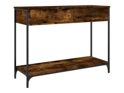Mesa consola 100x34,5x75cm derivados de madeira carvalho fumado