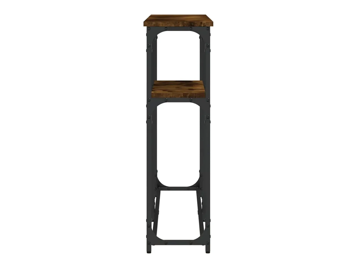 Mesa consola 145x22,5x75cm derivados de madeira carvalho fumado
