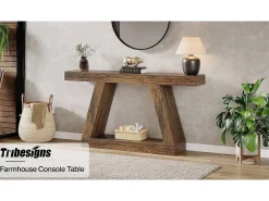 Mesa Console 140 x 30 x 80 cm, Mesa auxiliar, Mesa de corredor, Mesa Console com Espaço de Armazenamento na entrada