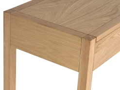 Mesa console com 2 gavetas em cor natural - NELIZAR