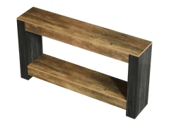 Mesa Console de 160 cm de Comprimento para Entrada, Mesa de Entrada em Madeira Rústica para Sala