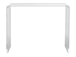 Mesa Console em Ácrílico SucceBuy, Mesa Auxiliar Transparente para Hall de Entrada, 97 X 38 X 74 CM