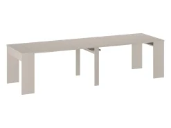 Mesa console extensível 12 lugares - 6 extensões - Bege - ONEGA