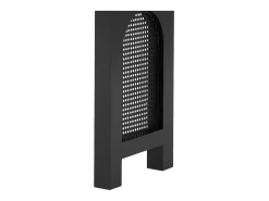 Mesa console 120x35,5x76,5cm - con 2 gavetas - con tomada de corrente - MDF - Preto