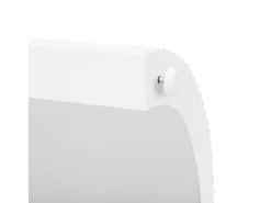 Mesa console 120x33x76cm - con 2 gavetas - Cantos arredondados - MDF - Branco
