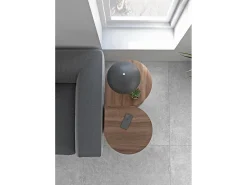 Mesa de apoio - A62cm x L46cm x P55cm nogueira -Trébol