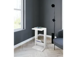 Mesa de apoio - A70cm x L40cm x P35cm branco -Trébol