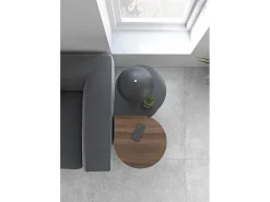 Mesa de apoio - A62cm x L46cm x P55cm cinza antracite -Trébol