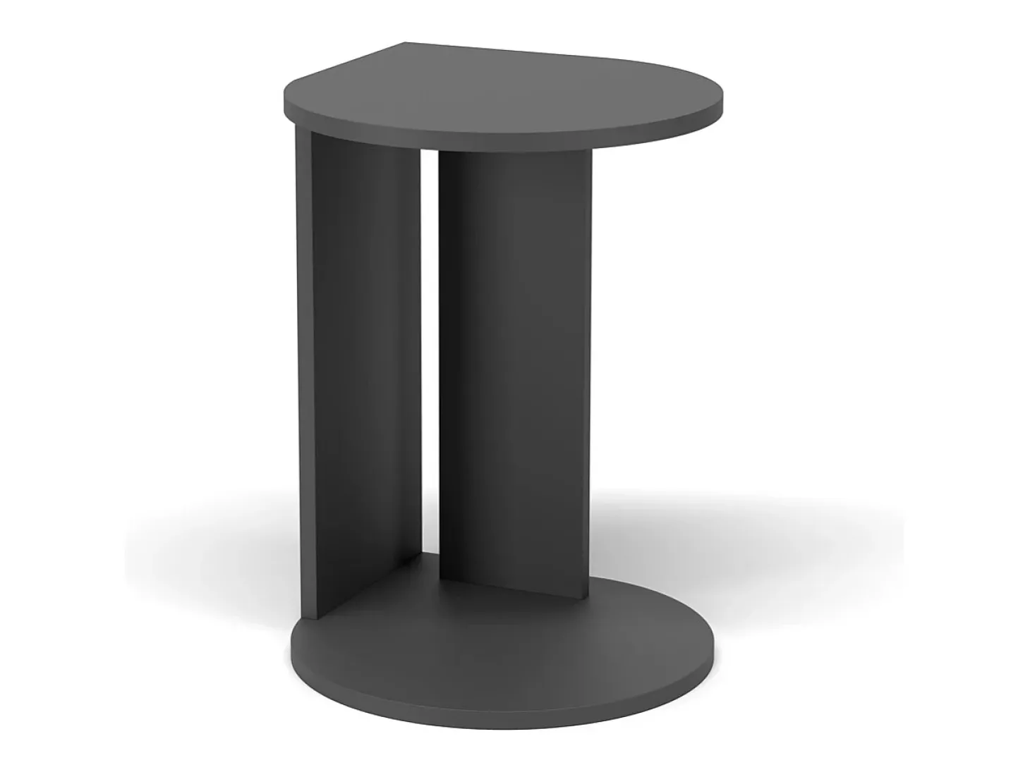 Mesa de apoio - A62cm x L46cm x P55cm cinza antracite -Trébol