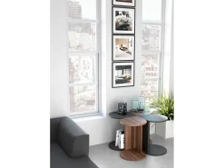 Mesa de apoio - A62cm x L46cm x P55cm cinza antracite -Trébol