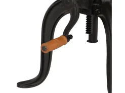 Mesa de apoio 45 x (45-62) cm madeira mangueira e ferro fundido