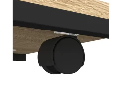 Mesa de apoio c/ rodas derivados de madeira carvalho sonoma