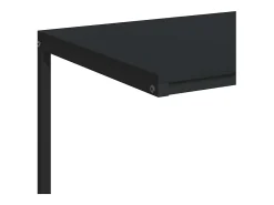 Mesa de apoio c/ rodas 55x35x70 cm derivados de madeira preta