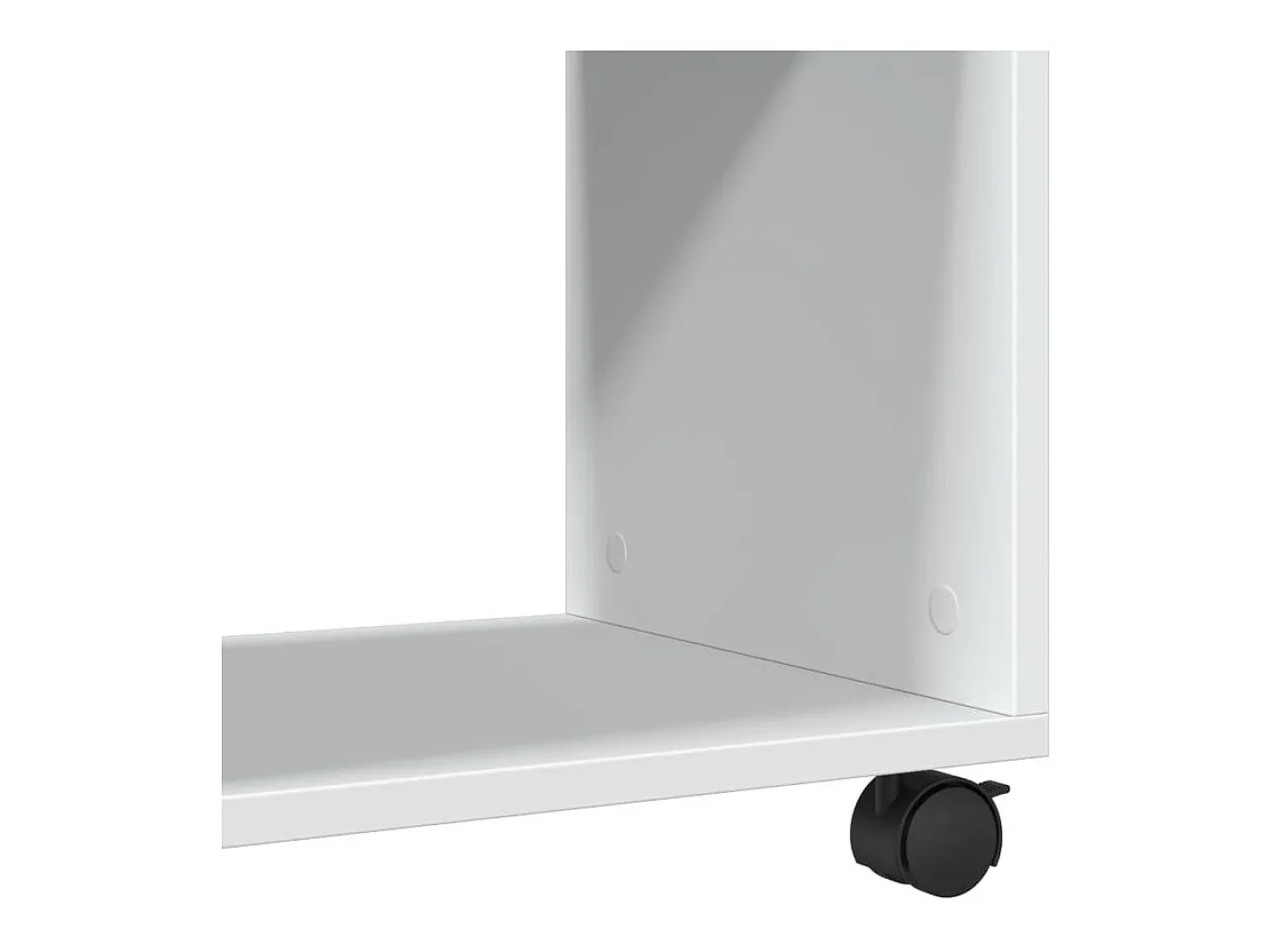 Mesa de apoio c/ rodas 70x35x60 cm derivados de madeira branco