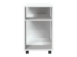 Mesa de apoio c/ rodas 70x35x60 cm derivados de madeira branco