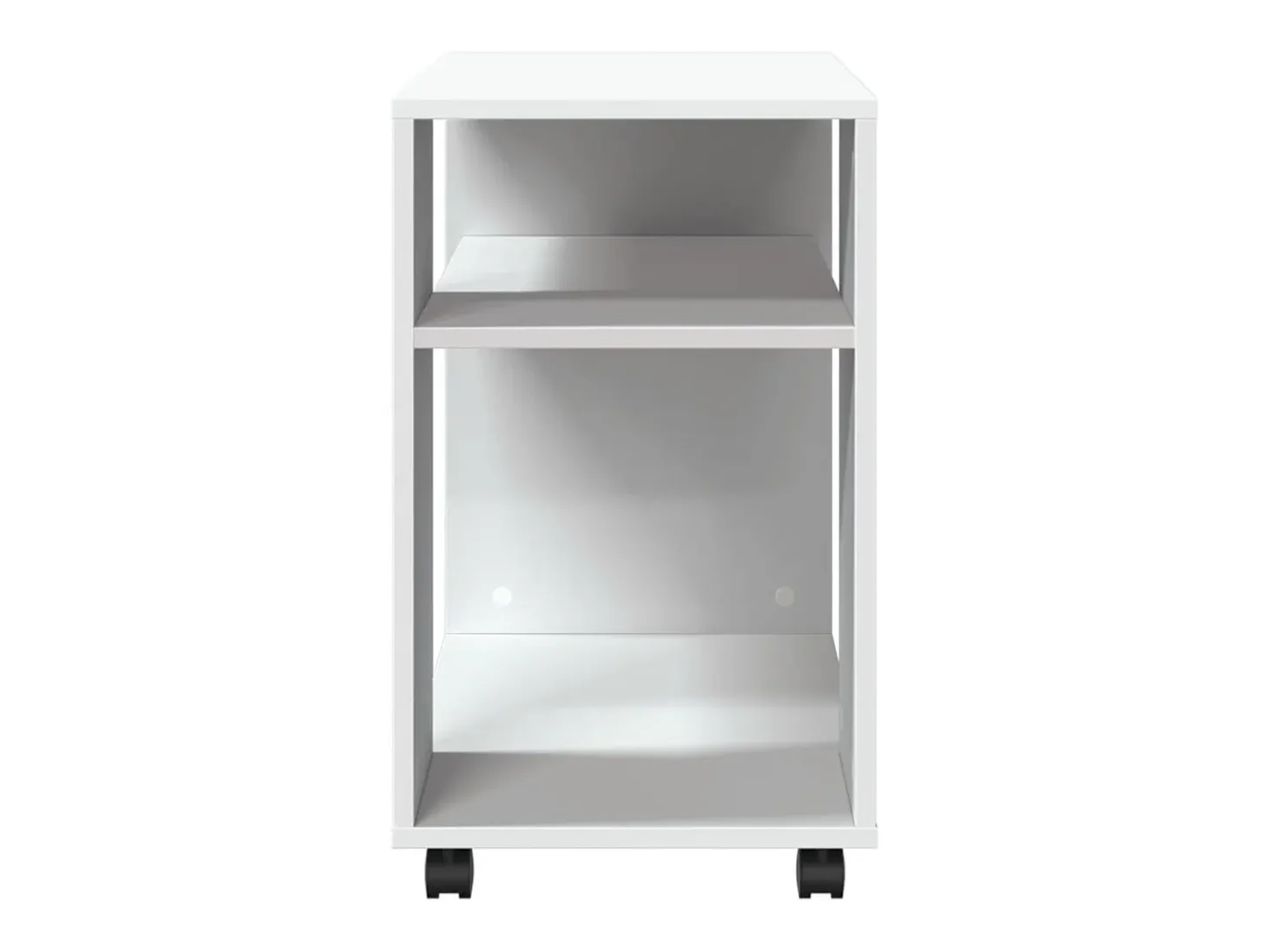 Mesa de apoio c/ rodas 70x35x60 cm derivados de madeira branco