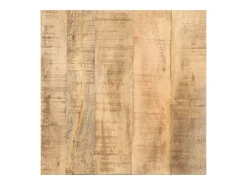 Mesa de apoio c/ rodas 40x40x42 cm madeira de mangueira áspera