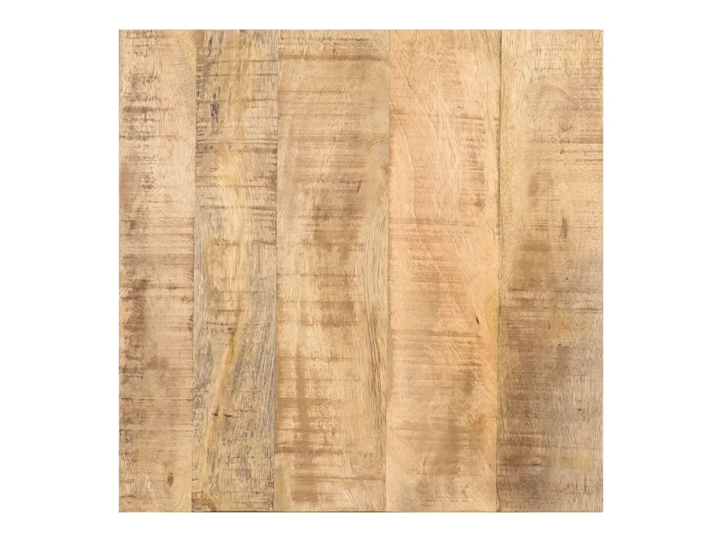 Mesa de apoio c/ rodas 40x40x42 cm madeira de mangueira áspera