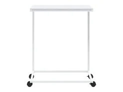 Mesa de apoio c/ rodas 55x35x70 cm derivados de madeira branca