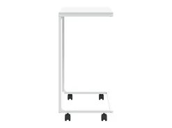 Mesa de apoio c/ rodas 55x35x70 cm derivados de madeira branca