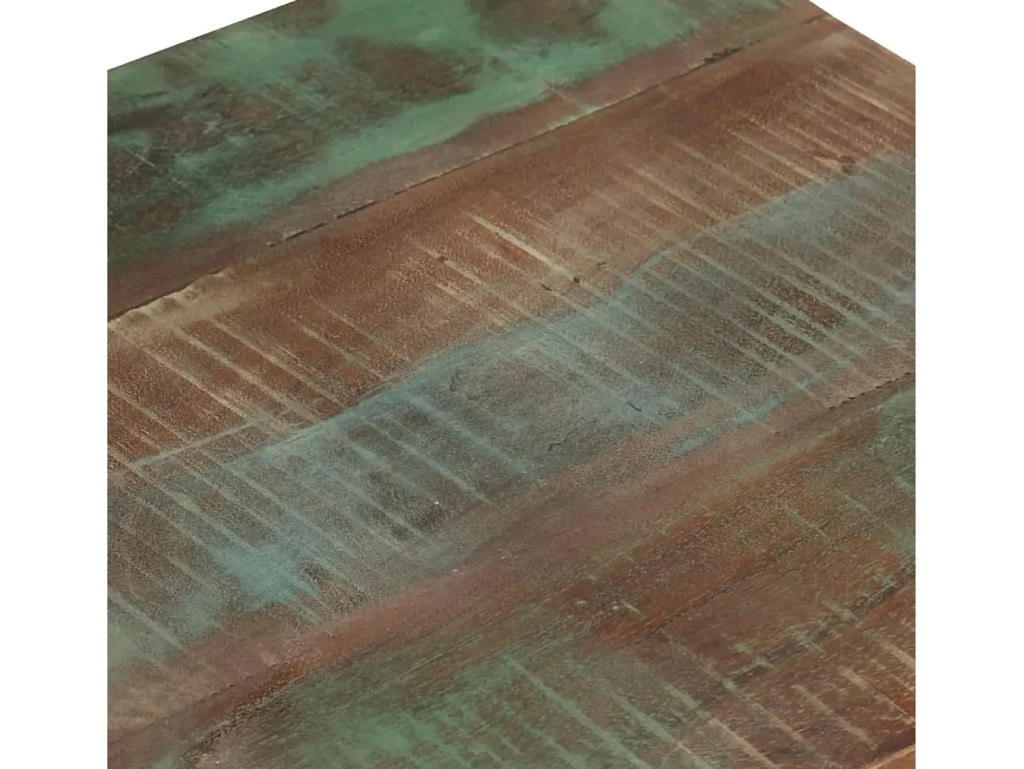 Mesa de apoio c/ rodas 40x40x42 cm madeira recuperada maciça