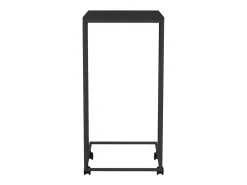 Mesa de apoio c/ rodas 40x30x63,5cm derivados de madeira preta PT394404