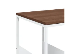 Mesa de apoio c/ rodas 55x36x63,5cm derivados de madeira branco