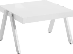 Mesa de apoio com 2 gavetas em MDF Terracota