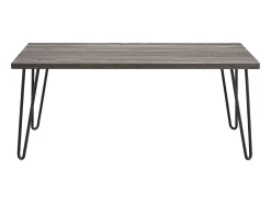Mesa de apoio com 2 gavetas em MDF branco