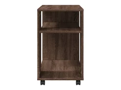 Mesa de apoio com rodas derivados de madeira carvalho castanho