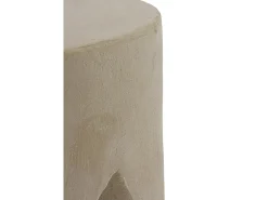 Mesa de apoio de cimento de poliresina cor de areia